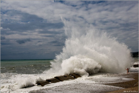 Sochi: Black Sea storm